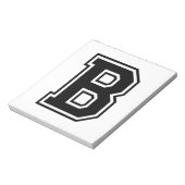 De letter B, Collegiate Alphabet Notitieblok (Linkerzijde)