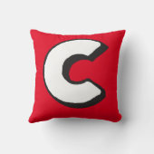 De letter C-kussen van alfabet Kussen (Achterkant)