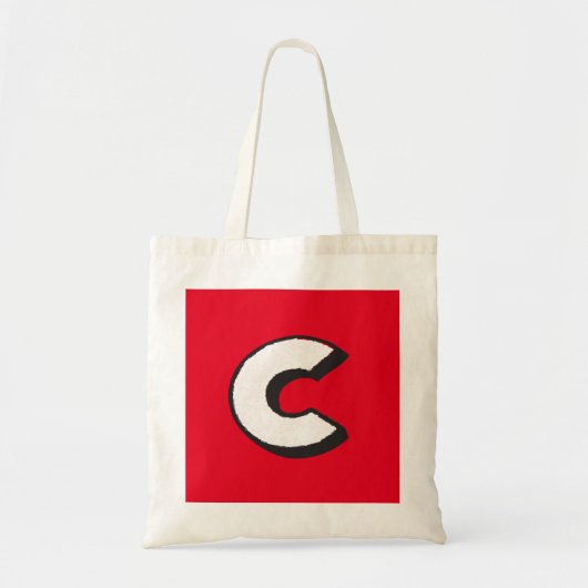 De letter "c" zak tote bag (Voorkant)