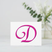 De letter D Briefkaart (Staand voorkant)
