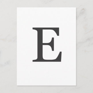 "de letter E" Briefkaart