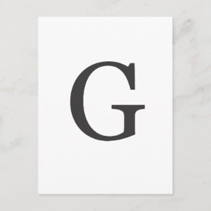 "de letter G" Briefkaart