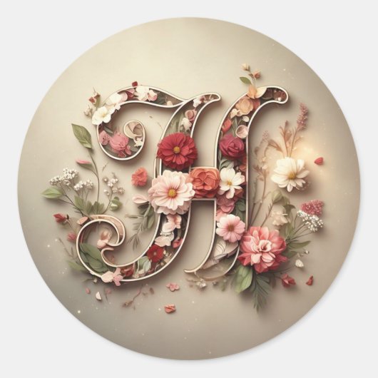 De letter H envelop Sticker (Voorkant)