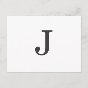 "de letter J" Briefkaart
