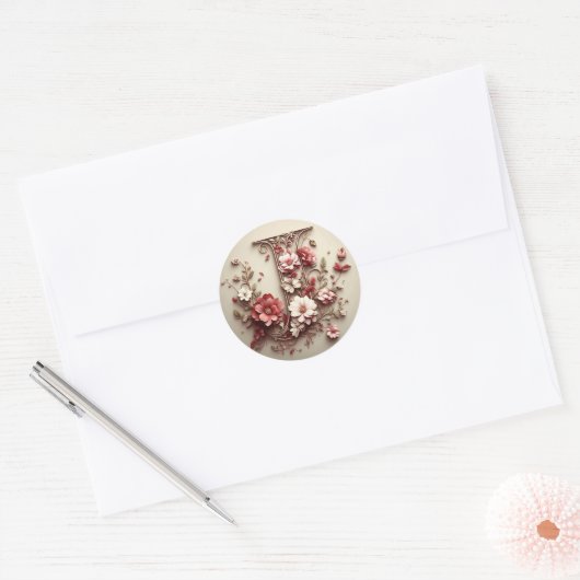 De letter J Envelope Sticker (Envelop)