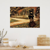 De Letter ~ James Tissot ~ Fine Art Canvas Poster (Keuken)