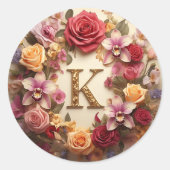 De letter K envelop Sticker (Voorkant)