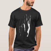 de letter K in gebarentaal T-shirt (Voorkant)