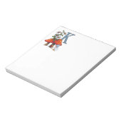 De letter K, INITIAAL, Toadstools, Gnome, Ladybug Notitieblok (Linkerzijde)