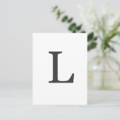 "de letter L" Briefkaart (Staand voorkant)