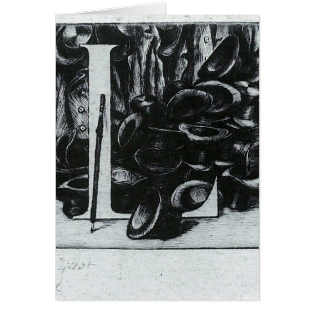 De letter L met petten van James Tissot (Voorkant)