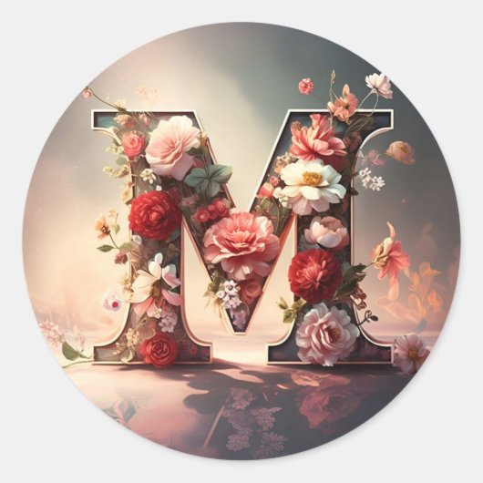 De letter M envelop Sticker (Voorkant)