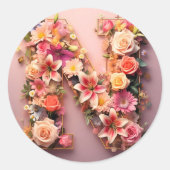 De letter N envelop Sticker (Voorkant)