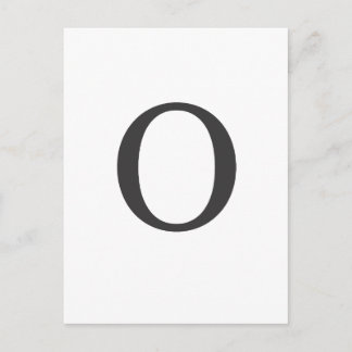 De letter O Briefkaart