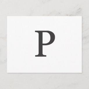 "de letter P" Briefkaart