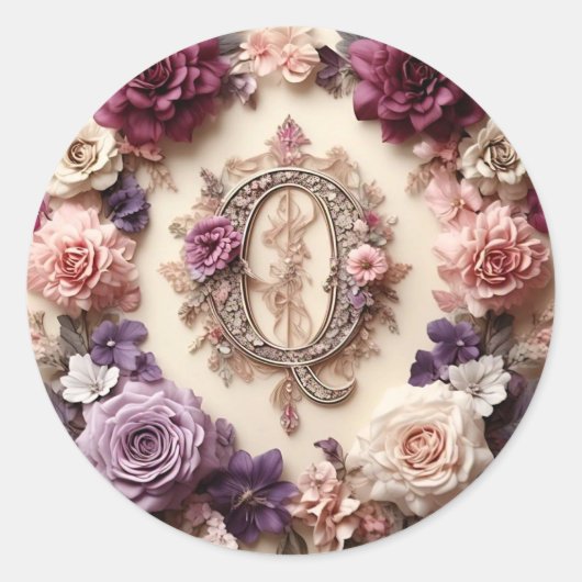 De letter Q envelop Sticker (Voorkant)