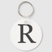 "de letter R" Sleutelhanger (Voorkant)