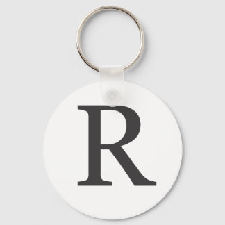 "de letter R" Sleutelhanger