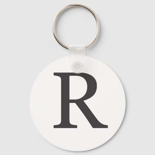 "de letter R" Sleutelhanger (Voorkant)