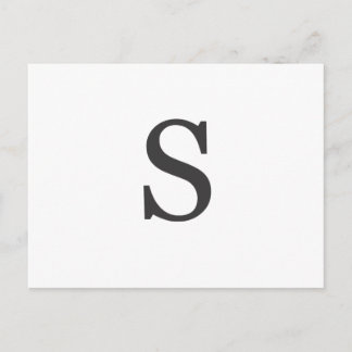 "de letter S" Briefkaart
