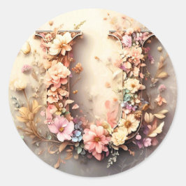 De letter U envelop Sticker