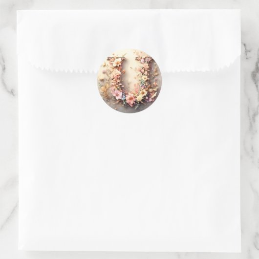 De letter U envelop Sticker (Tas)