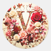 De letter V envelop Sticker (Voorkant)