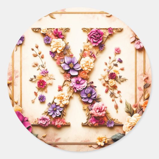 De letter X envelop Sticker (Voorkant)