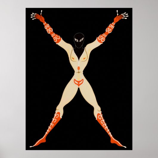 De letter X uit de Alphabet Suite, 1976 Poster (Voorkant)