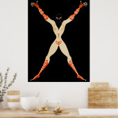 De letter X uit de Alphabet Suite, 1976 Poster (Keuken)