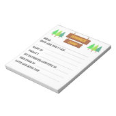 De letters van Kamp vullen het Leeg in Notitieblok (Linkerzijde)