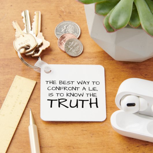 De Leugen & De WAARHEID Sleutelhanger (Bureau)
