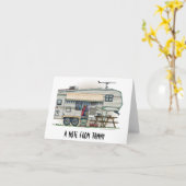 De leuke Aanhangwagen van de Reis van de Kaart (Gele Bloem)