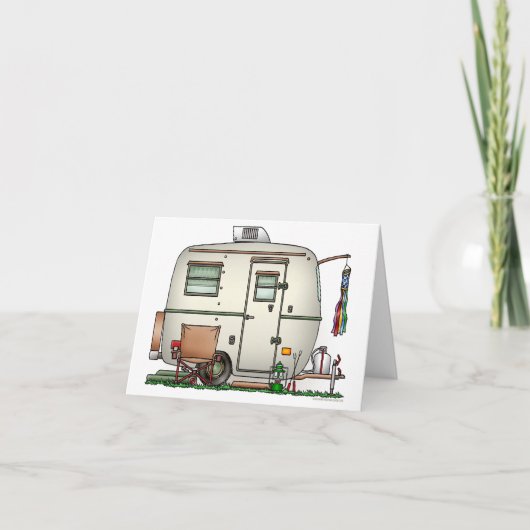 De leuke Aanhangwagen van de Reis van de Kaart (Voorkant)