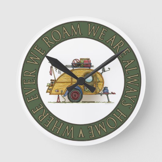 De leuke Aanhangwagen van de Reis van de Ronde Klok (Voorkant)