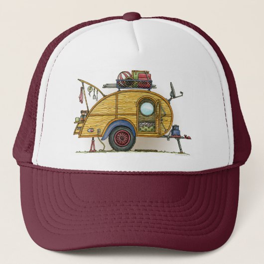 De leuke Aanhangwagen van de Reis van de Trucker Pet (Voorkant)