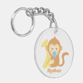 De leuke Aap van het Baby van de Cartoon met Sleutelhanger (Voorkant Links)