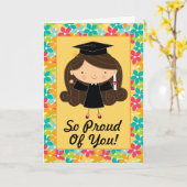 De leuke Afstuderen Gepersonaliseerde Kaart van (Gele Bloem)