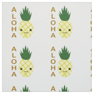 De Leuke Ananas Kawaii van Aloha Stof