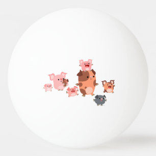 De leuke Bal van de Pingpong van de Familie van Pingpongbal
