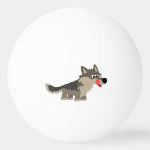 De leuke Bal van de Pingpong van de Wolf van de Pingpongbal