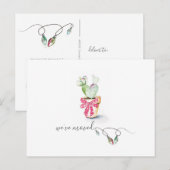 De leuke Bewegende Aankondiging van de Cactus van (Voorkant / Achterkant)