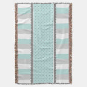 De leuke Blauwe & Grijze Strepen en de Stippen van Deken (Voorkant Verticaal)