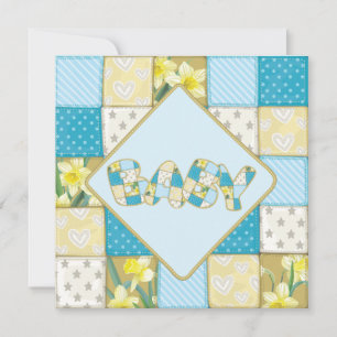De leuke Blauwe uitnodiging van het Baby shower