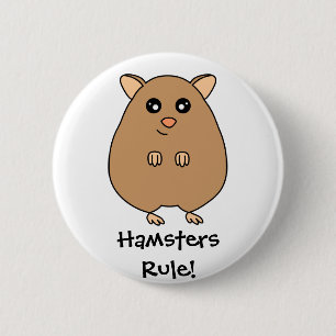 De leuke Button van de Regel van de Hamsters van