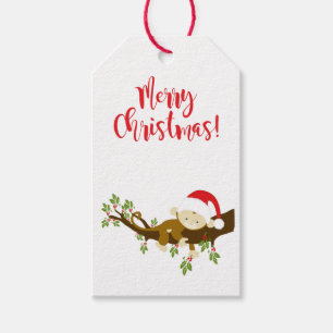 De leuke Capricieuze Labels van de Gift van de Aap Cadeaulabel