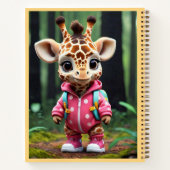 "De leuke dag uit van de giraffe" Notitieboek (Achterkant)