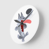 De leuke Dansende Klok van de Muur van de Wolf van (Hoek)