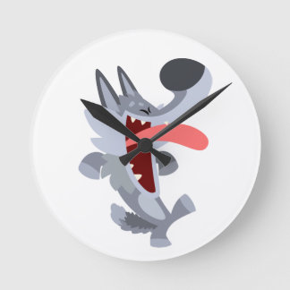 De leuke Dansende Klok van de Muur van de Wolf van