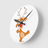 De leuke Dansende Klok van de Muur van het Rendier (Hoek)